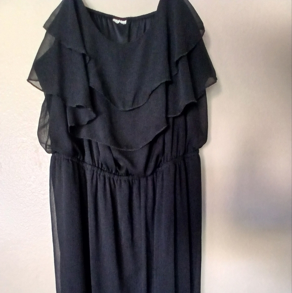 Women's Unbranded Black Sheer 90's Vintage Mesh Sleeveless Dress - Picture 2 of 16